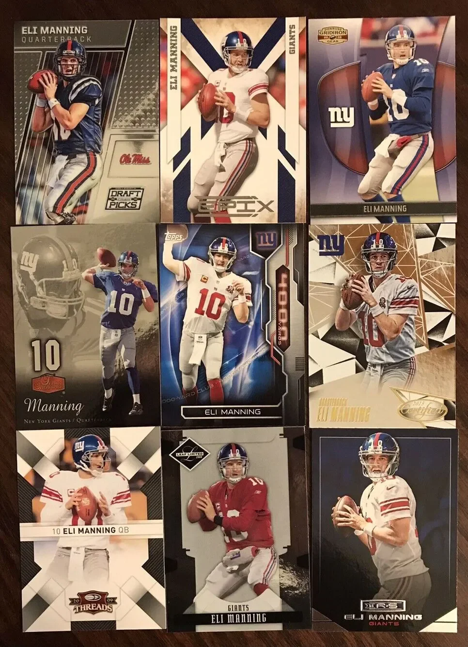 Eli Manning Lot 51 Cards All Different Near Mint